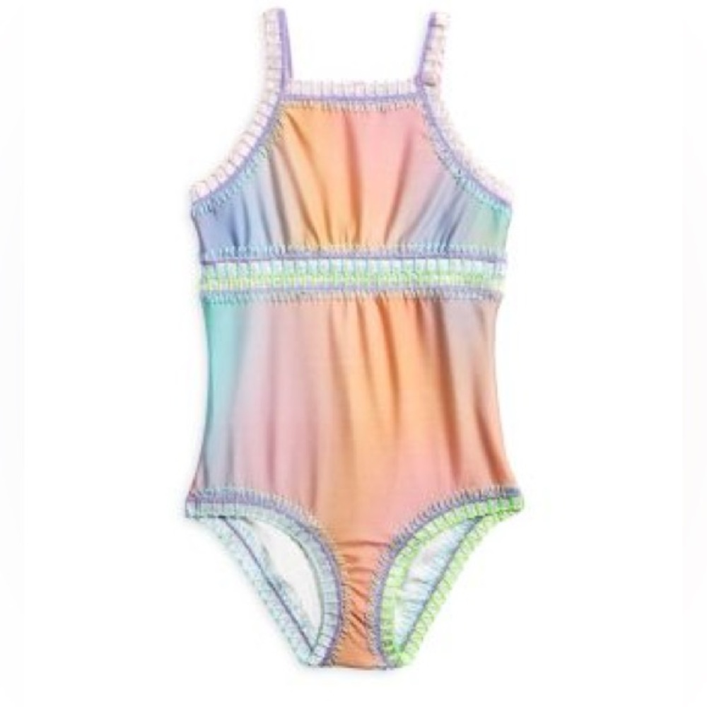 PQ Swim Pastel Rainbow One-Piece Swimsuit